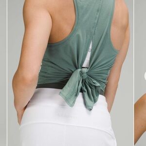 lululemon athletica Tidewater Teal All Tied Up Tank Top